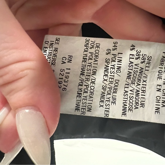 Helmet Lang Black Wool Blazer with Leather Trim - Picture 7 of 7